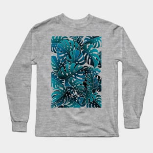 Monstera MintPink Long Sleeve T-Shirt